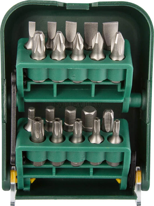 KRAFTOOL 21 шт., кейс пластиковый, мобильный бит бокс 26135-H21 - фото 123720