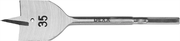 DEXX  35 x 152 мм, шестигранный хвостовик, сверло перовое по дереву 2945-35 - фото 123767
