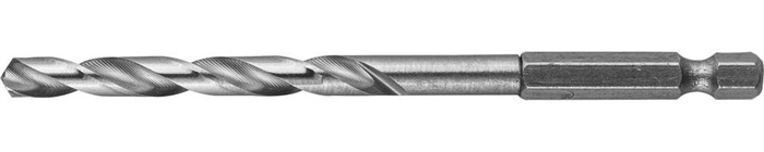 ЗУБР d 5 x 104 мм, НЕХ 1/4", класс A, Р6М5, сверло спиральное по металлу 29623-104-5 - фото 124505