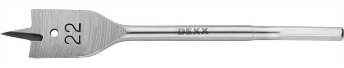 DEXX  22 x 152 мм, шестигранный хвостовик, сверло перовое по дереву 2945-22 - фото 125922