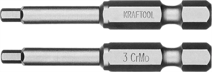KRAFTOOL HEX3, 50 мм, 2 шт., кованые профессиональные биты X-DRIVE 26127-3-50-2 - фото 125925