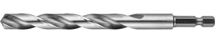 ЗУБР d 8 x 117 мм, НЕХ 1/4", класс A, Р6М5, сверло спиральное по металлу 29623-117-8 - фото 126588