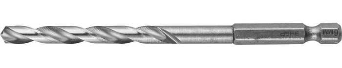 ЗУБР d 6 x 111 мм, НЕХ 1/4", класс A, Р6М5, сверло спиральное по металлу 29623-111-6 - фото 126859