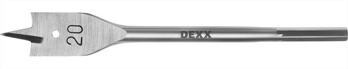 DEXX  20 x 152 мм, шестигранный хвостовик, сверло перовое по дереву 2945-20 - фото 128176