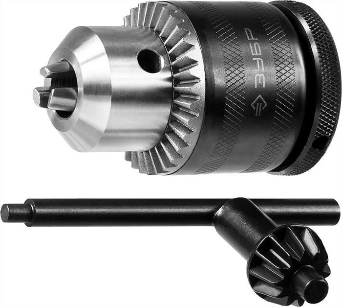 ЗУБР 2-13 мм, 1/2", быстрозажимной, с фиксатором, патрон для дрели 29082-13-1/2_z02 Профессионал - фото 129258