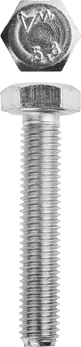 ЗУБР M10 x 55 мм, 5 кг, оцинкованный, болт ГОСТ 7798-70 303080-10-055 - фото 132498