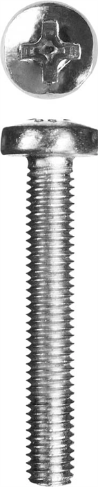 ЗУБР M4 x 16 мм, 16 шт., полусферическая головка, винт DIN 7985 303156-04-016 - фото 132698
