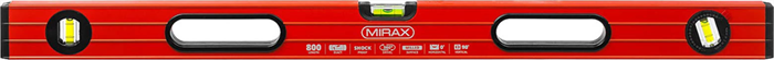 MIRAX 800 мм, уровень коробчатый усиленный 34603-080 - фото 134954