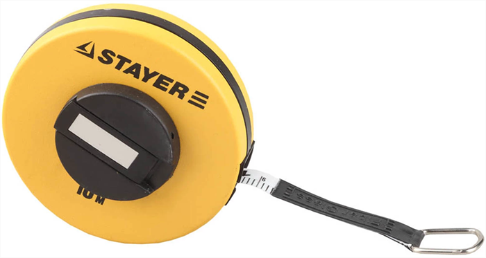 STAYER 10 м, мерная лента фиберглассовая двухсторонняя 34153-10 - фото 136262