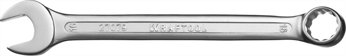 KRAFTOOL 16 мм, Cr-V сталь, хромированный, гаечный ключ комбинированный 27079-16 - фото 136628