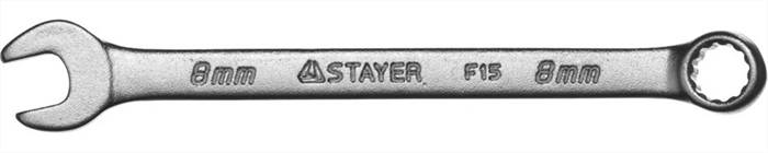 STAYER 8 мм, комбинированный гаечный ключ 27085-08 - фото 136651