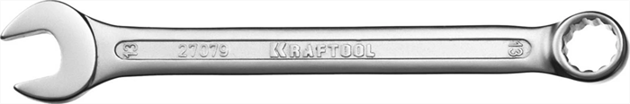 KRAFTOOL 13 мм, Cr-V сталь, хромированный, гаечный ключ комбинированный 27079-13 - фото 136789