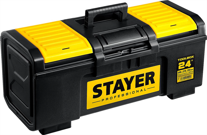 STAYER 590 х 270 х 255, пластиковый, ящик для инструмента TOOLBOX-24 38167-24 Professional - фото 136853
