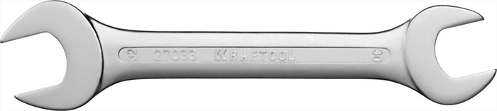 KRAFTOOL 30х32 мм, Cr-V сталь, хромированный, гаечный ключ рожковый 27033-30-32 - фото 136911