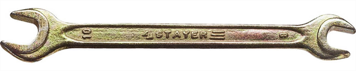 STAYER 8х10 мм, оцинкованный, гаечный ключ рожковый 27038-08-10 - фото 136919