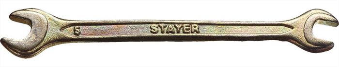 STAYER 6х7 мм, оцинкованный, гаечный ключ рожковый 27038-06-07 - фото 136956