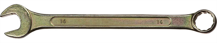 DEXX 14 мм, комбинированный гаечный ключ 27017-14 - фото 137004