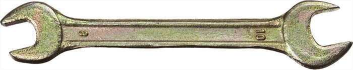 DEXX 8х10 мм, оцинкованный, гаечный ключ рожковый 27018-08-10 - фото 137031