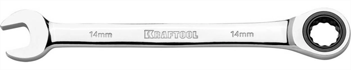 KRAFTOOL 14 мм, трещоточный, комбинированный гаечный ключ 27230-14_z01 - фото 137107