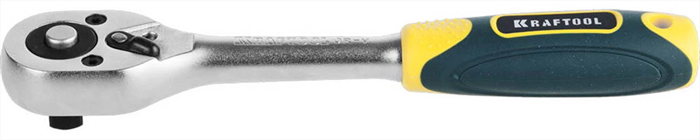 KRAFTOOL 3/8", 72 зубца, Cr-V сталь, трещотка для торцовых головок 27791-3/8_z02 - фото 137141