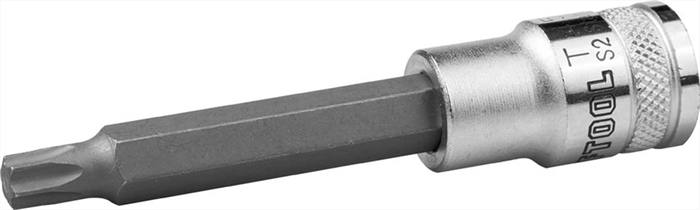 KRAFTOOL 1/2", 100 мм, S2 сталь, Т50, удлиненная, сатинированная, торцовая бита-головка INDUSTRIE QUALITAT 27906-50_z01 - фото 137314