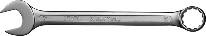 KRAFTOOL 32 мм, Cr-V сталь, хромированный, гаечный ключ комбинированный 27079-32 - фото 137426