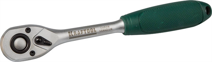 KRAFTOOL 1/4", 72 зубца, Cr-V сталь, трещотка для торцовых головок 27790-3/8_z01 - фото 137428