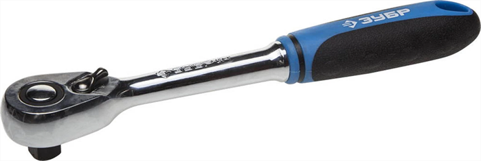 ЗУБР 1/4", 48 зубцов, Cr-V сталь, трещотка для торцовых головок 27731-1/4 Профессионал - фото 137457