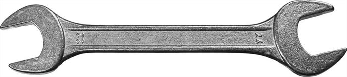 СИБИН 22х24 мм, оцинкованный, гаечный ключ рожковый 27014-22-24 - фото 137458