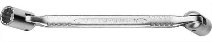 KRAFTOOL 12х13 мм, двухсторонний, шарнирный гаечный ключ 27210-12-13 - фото 137560