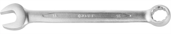 ЗУБР 15 мм, комбинированный гаечный ключ 27022-15 - фото 137680