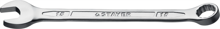 STAYER 15 мм, комбинированный гаечный ключ 27081-15_z01 - фото 137720