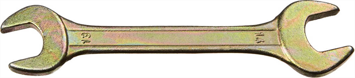 DEXX 13х14 мм, оцинкованный, гаечный ключ рожковый 27018-13-14 - фото 137752
