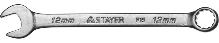 STAYER 12 мм, комбинированный гаечный ключ 27085-12 - фото 137776