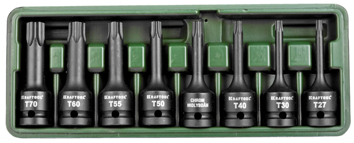KRAFTOOL 8 шт., набор ударных торцовых головок INDUSTRIE QUALITAT 27952-H8 - фото 137824