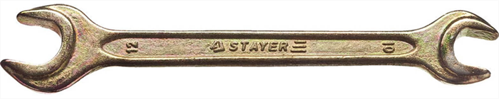 STAYER 10х12 мм, оцинкованный, гаечный ключ рожковый 27038-10-12 - фото 137906