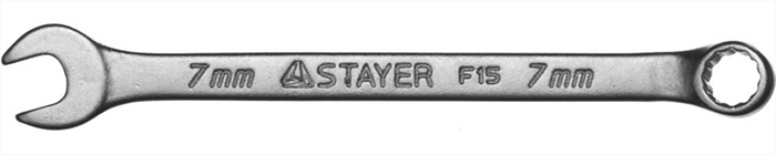 STAYER 7 мм, комбинированный гаечный ключ 27085-07 - фото 137998