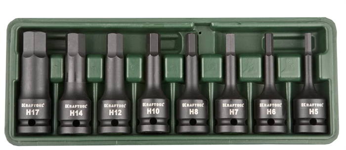 KRAFTOOL 8 шт., набор ударных торцовых головок INDUSTRIE QUALITAT 27950-H8 - фото 138115