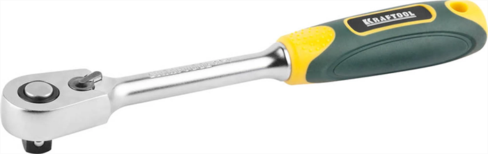 KRAFTOOL 3/8", 60 зубцов, Сr-V сталь, трещотка для торцовых головок 27794-3/8_z02 - фото 138183