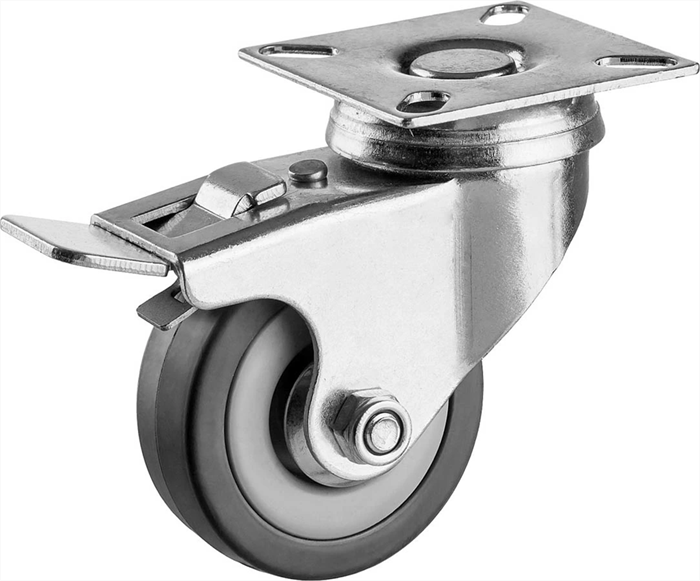 ЗУБР 50 мм, 35 кг, колесо поворотное c тормозом 30956-50-B - фото 138293