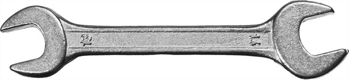 СИБИН 13х14 мм, оцинкованный, гаечный ключ рожковый 27014-13-14 - фото 138360