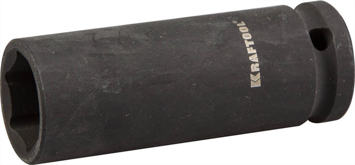 KRAFTOOL 1/2", 21 мм, Cr-Mo сталь, фосфатированная, торцовая головка ударная удлиненная 27942-21_z01 - фото 138402