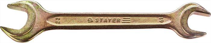 STAYER 19х22 мм, оцинкованный, гаечный ключ рожковый 27038-19-22 - фото 138459