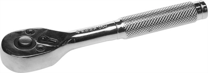 ЗУБР 1/4", 72 зубца, Cr-V сталь, цельнометаллическая, трещотка для торцовых головок 27739-1/4 - фото 138461