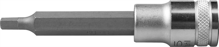 KRAFTOOL 1/2", 100 мм, S2 сталь, H5, удлиненная, фосфатированная, торцовая бита-головка INDUSTRIE QUALITAT 27909-05_z01 - фото 138567