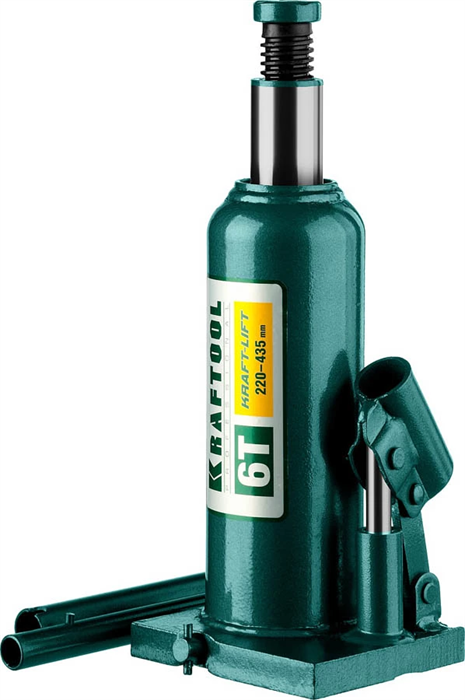 KRAFTOOL 6 т, 220-435 мм, домкрат гидравлический бутылочный сварной Kraft-Lift 43462-6_z01 - фото 138608