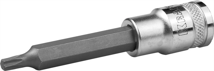 KRAFTOOL 1/2", S2 сталь, Т27, сатинированная, торцовая бита-головка удлиненная "INDUSTRIE QUALITAT" 27906-27 - фото 138620