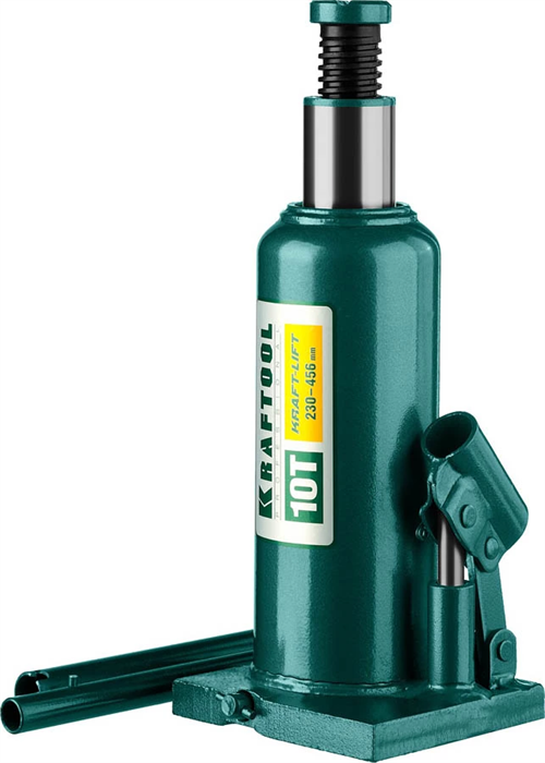KRAFTOOL 10 т, 230-456 мм, домкрат гидравлический бутылочный сварной Kraft-Lift 43462-10_z01 - фото 138631