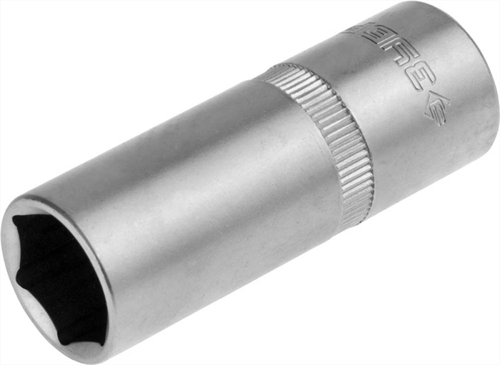 ЗУБР 1/2", 16 мм, Cr-V сталь, хромированная, торцовая головка свечная 27728-16 - фото 138656