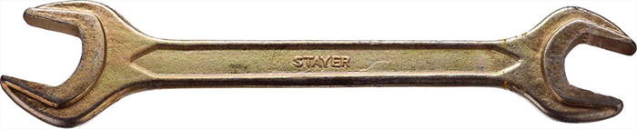 STAYER 27х30 мм, оцинкованный, гаечный ключ рожковый 27038-27-30 - фото 138661
